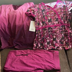 Purple/Pink Scrub Set